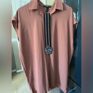 Shirt sleeve blouse